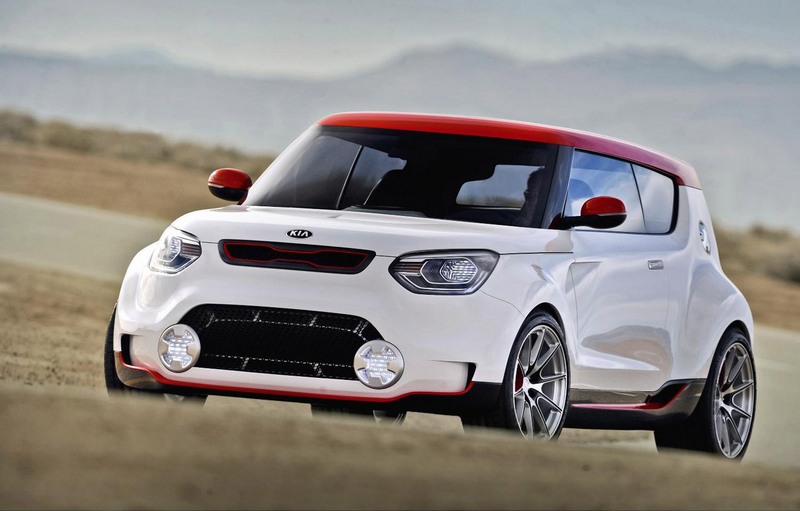 Концепт Track'ster на базе KIA Soul вид спереди, фото Концепт Track'ster на базе KIA Soul вид спереди, фото
